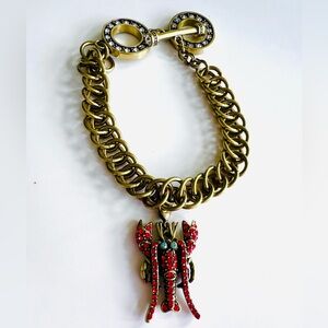 Heidi Daus 🆕 “Maine Lobster” double toggle lobster charm & bracelet